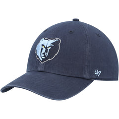 Memphis Grizzlies '47 Core Logo Clean Up Adjustable Hat Navy - NBA