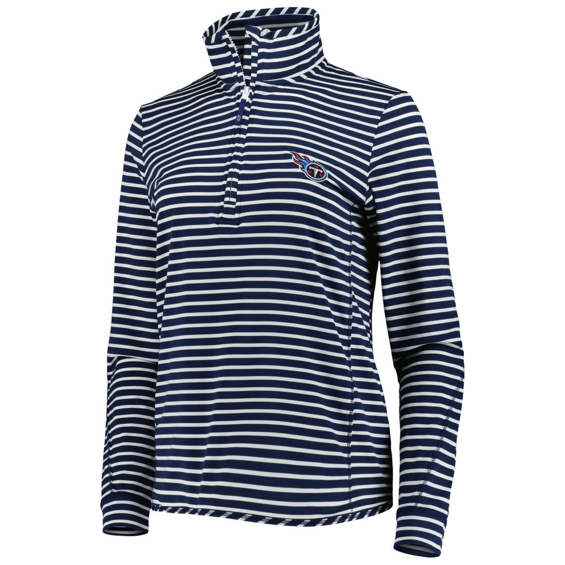 Tennessee Titans Vineyard Vines Women's Sankaty Shep Half-Zip Pullover Top Navy | NFL