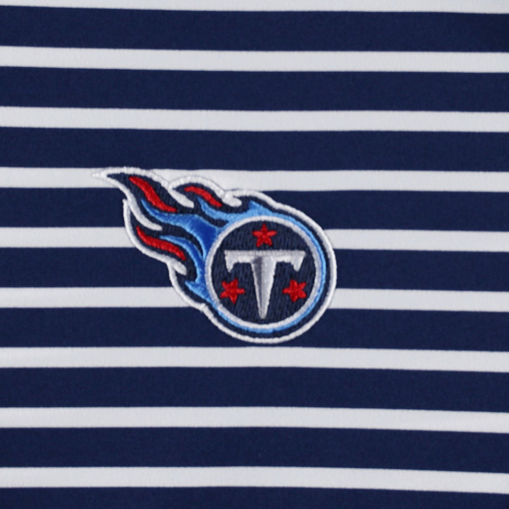 Tennessee Titans Vineyard Vines Women's Sankaty Shep Half-Zip Pullover Top Navy | NFL
