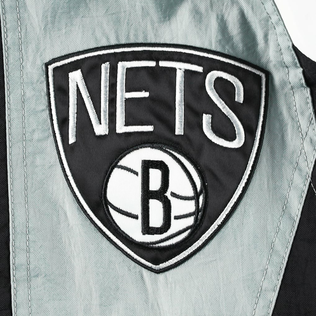 Brooklyn Nets Starter Body Check Raglan Hoodie Half-Zip Jacket Black - NBA