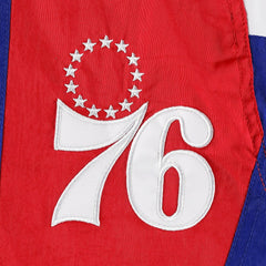 Philadelphia 76ers Starter Body Check Raglan Hoodie Half-Zip Jacket Royal - NBA