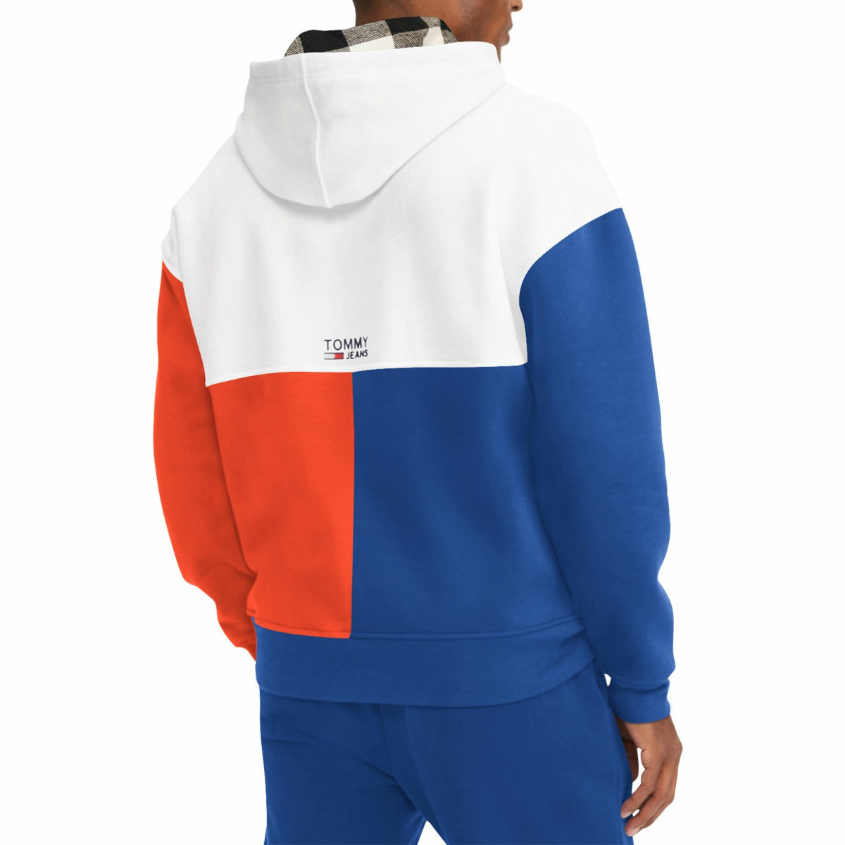 New York Knicks Tommy Jeans Andrew Split Pullover Hoodie White/Royal - NBA
