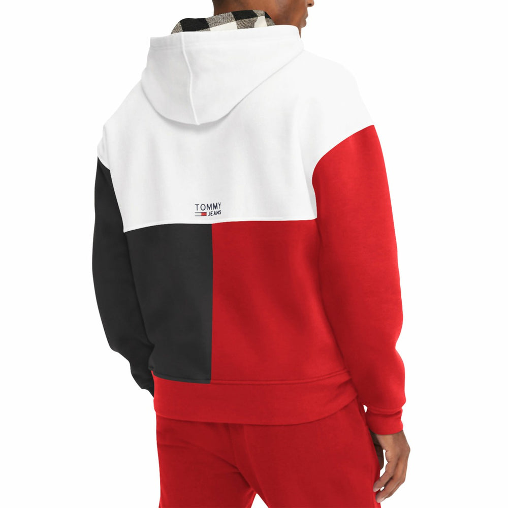 Toronto Raptors Tommy Jeans Andrew Split Pullover Hoodie White/Red - NBA