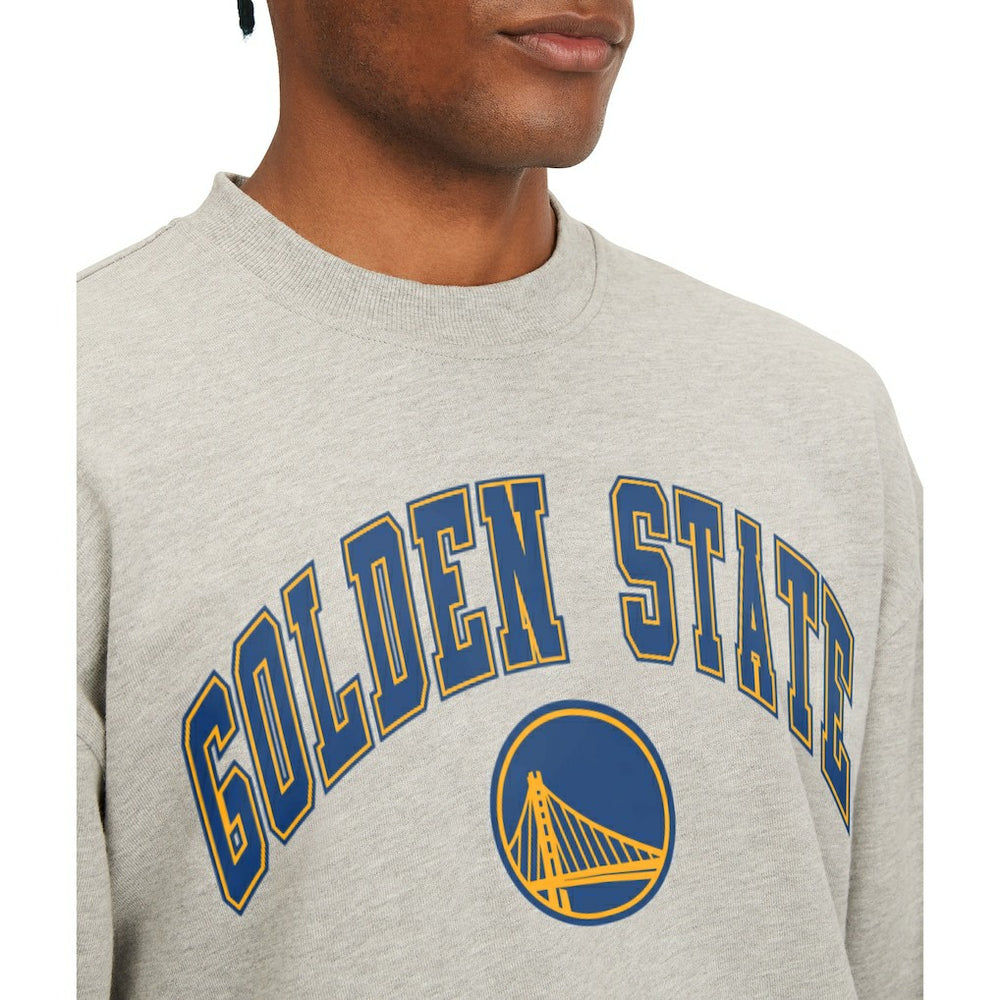 Golden State Warriors Tommy Jeans James Patch Pullover Sweatshirt Gray - NBA