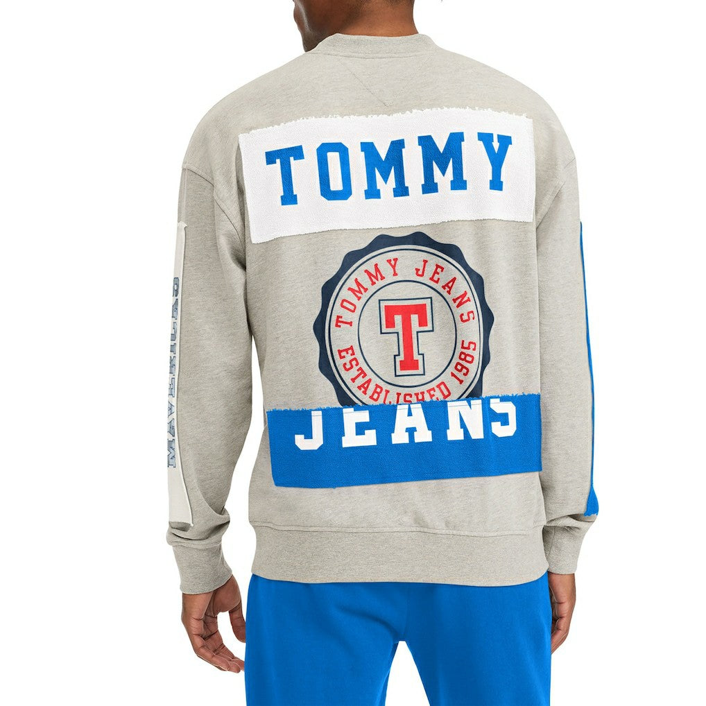 Dallas Mavericks Tommy Jeans James Patch Pullover Sweatshirt Gray - NBA