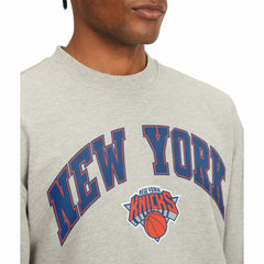 New York Knicks Tommy Jeans James Patch Pullover Sweatshirt Gray - NBA