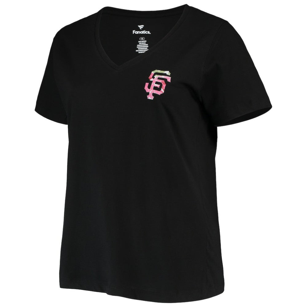 San Francisco Giants Women's Plus Size #1 Mom 2-Hit V-Neck T-Shirt - MLB