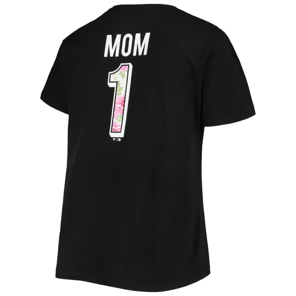 San Francisco Giants Women's Plus Size #1 Mom 2-Hit V-Neck T-Shirt - MLB