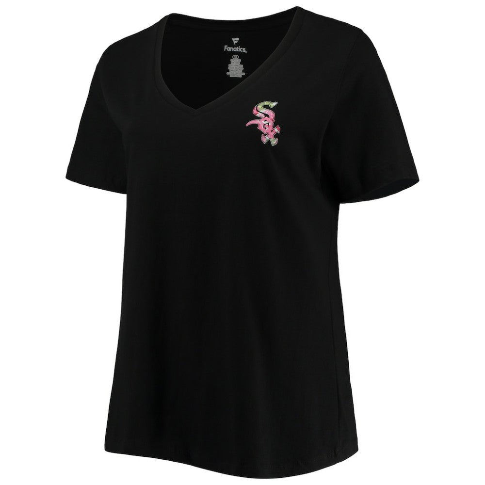 Chicago White Sox Women's Plus Size #1 Mom 2-Hit V-Neck T-Shirt - MLB