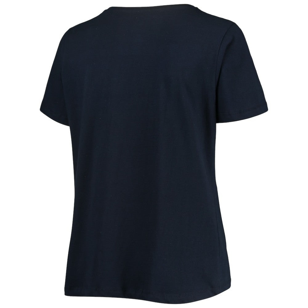 Washington Nationals Women's Plus Size Banner V-Neck T-Shirt - MLB