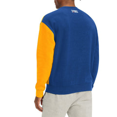 Golden State Warriors Tommy Jeans Keith Split Pullover Sweatshirt Royal/Yellow - NBA