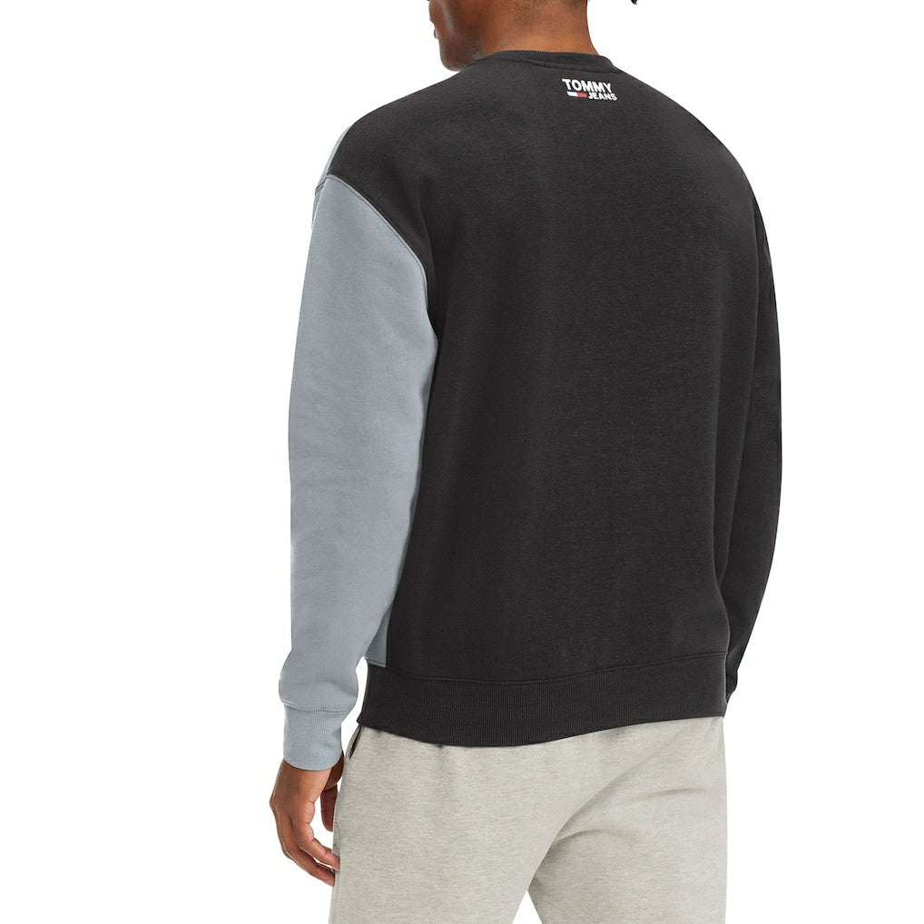 Brooklyn Nets Tommy Jeans Keith Split Pullover Sweatshirt Black/White - NBA