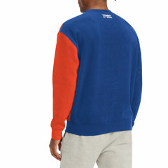New York Knicks Tommy Jeans Keith Split Pullover Sweatshirt Royal/Orange - NBA