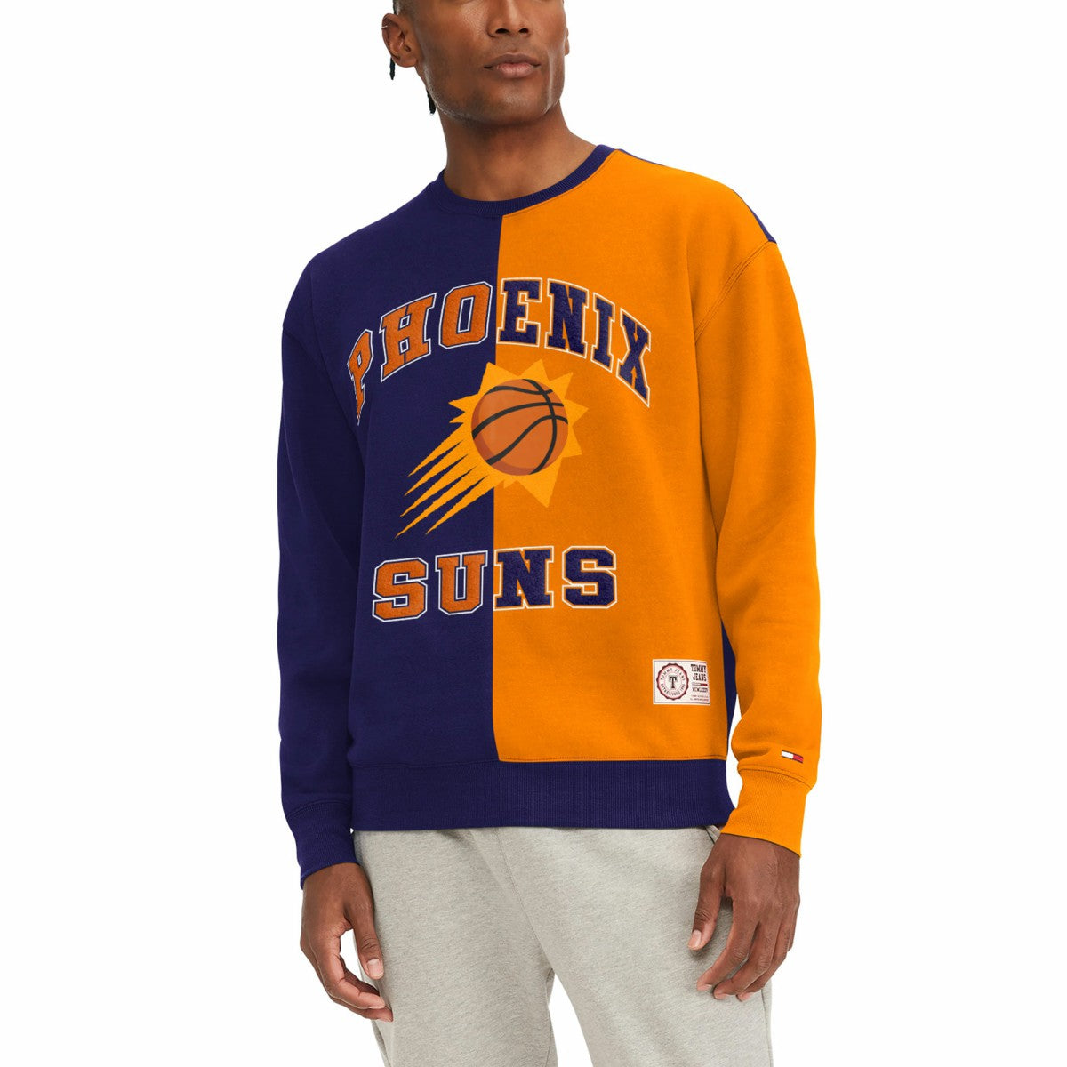 Phoenix Suns Tommy Jeans Keith Split Pullover Sweatshirt Purple/Orange - NBA