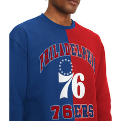 Philadelphia 76ers Tommy Jeans Keith Split Pullover Sweatshirt Red/Royal - NBA