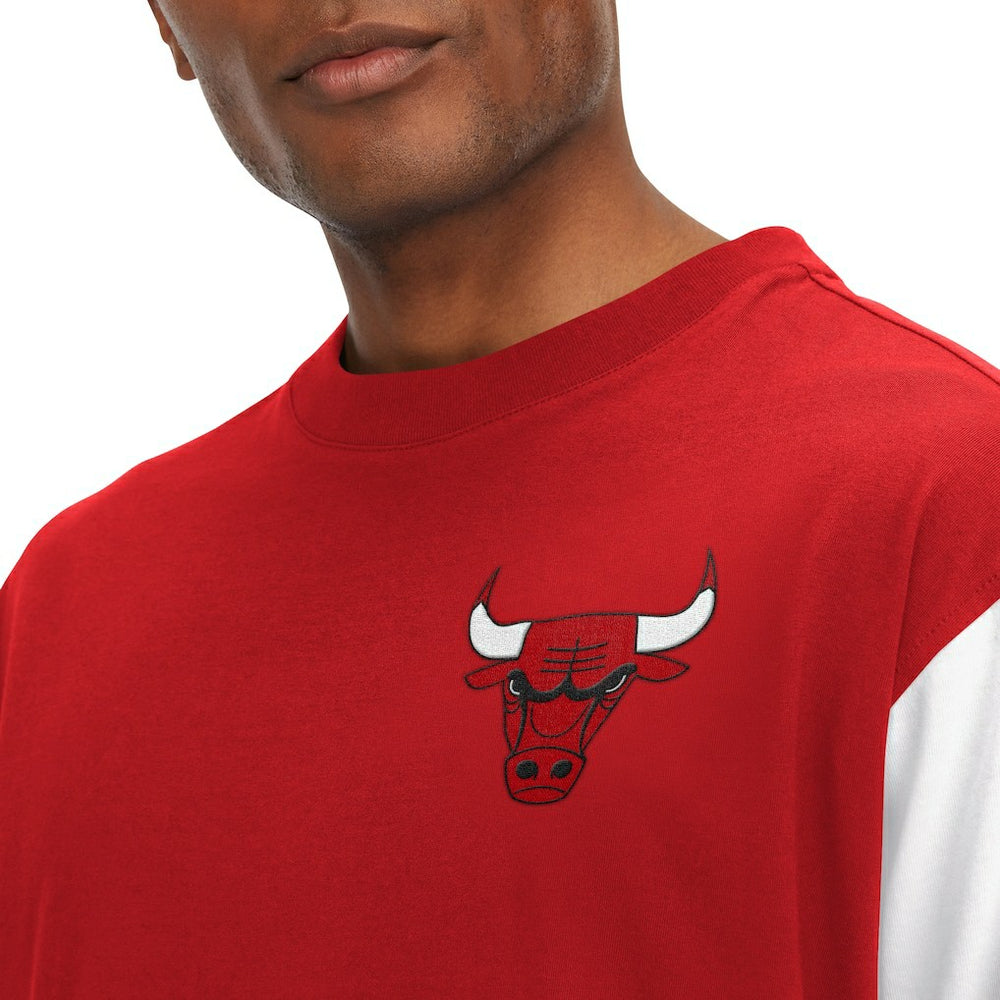 Chicago Bulls Tommy Jeans Richie Color Block Long Sleeve T-Shirt Red - NBA