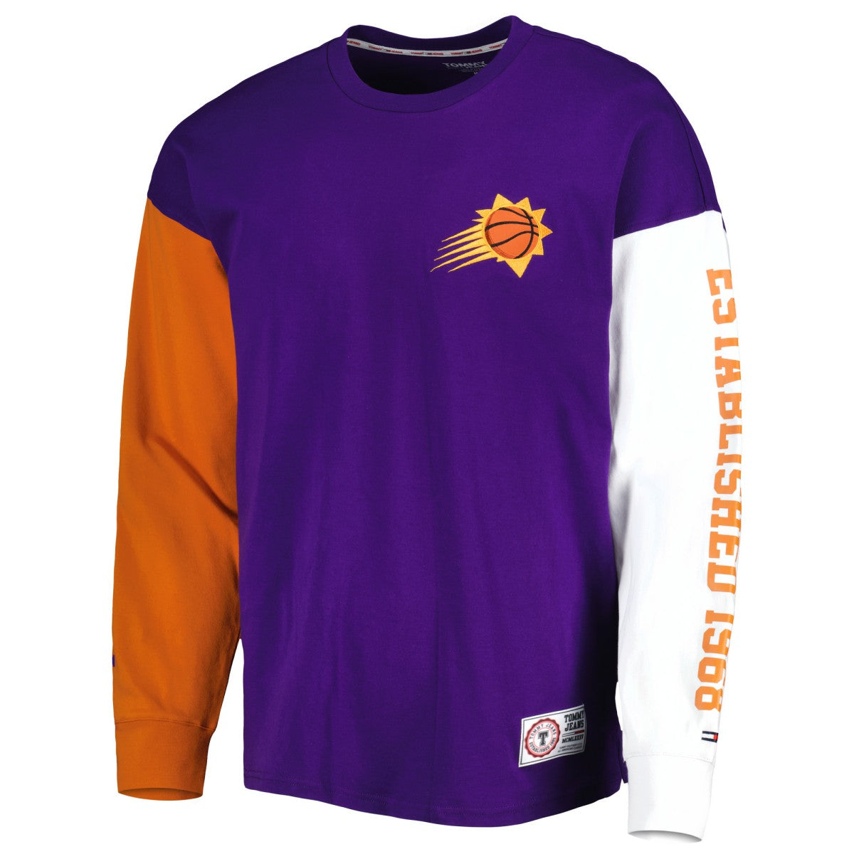 Phoenix Suns Tommy Jeans Richie Color Block Long Sleeve T-Shirt Purple - NBA