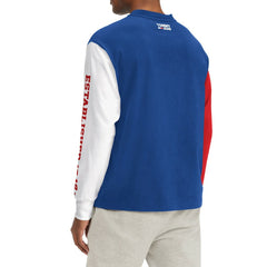 Philadelphia 76ers Tommy Jeans Richie Color Block Long Sleeve T-Shirt Royal - NBA