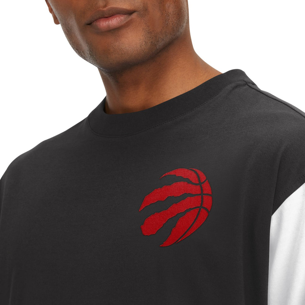 Toronto Raptors Tommy Jeans Richie Color Block Long Sleeve T-Shirt Black - NBA