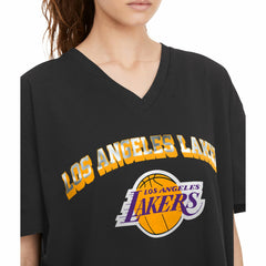 Los Angeles Lakers Tommy Jeans Women's Ashley V-Neck T-Shirt Black - NBA