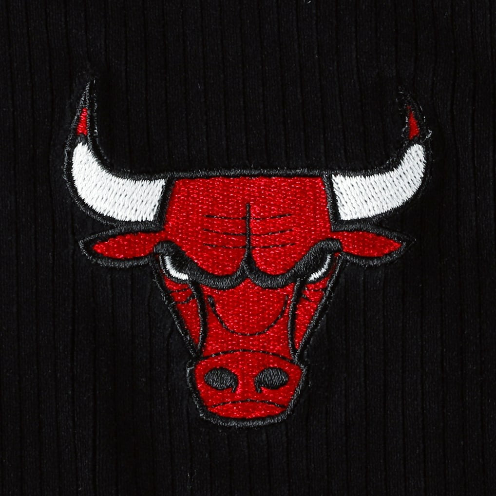 Chicago Bulls Touch Women's End Line Velour Pullover Hoodie Black - NBA