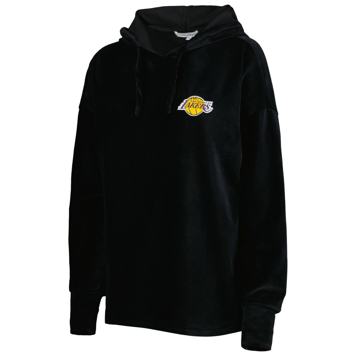 Los Angeles Lakers Touch Women's End Line Velour Pullover Hoodie Black - NBA