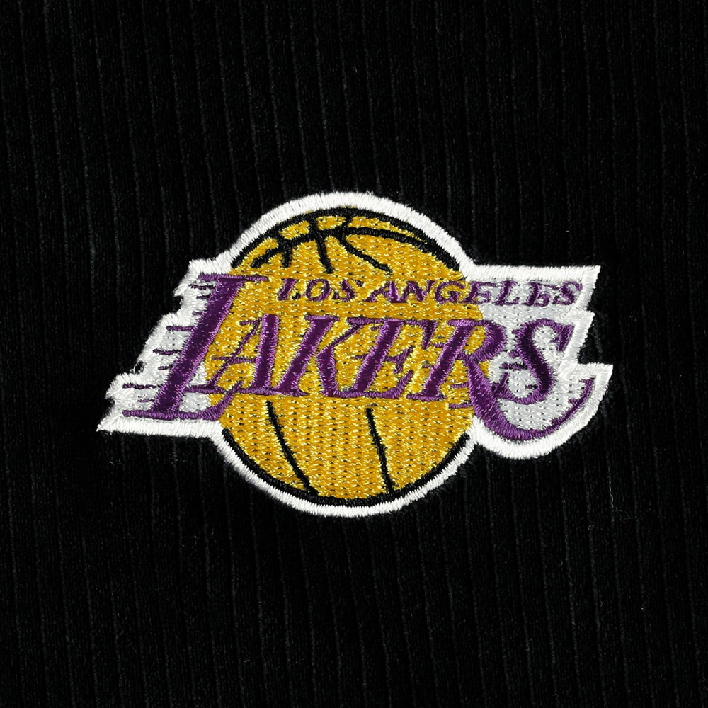 Los Angeles Lakers Touch Women's End Line Velour Pullover Hoodie Black - NBA