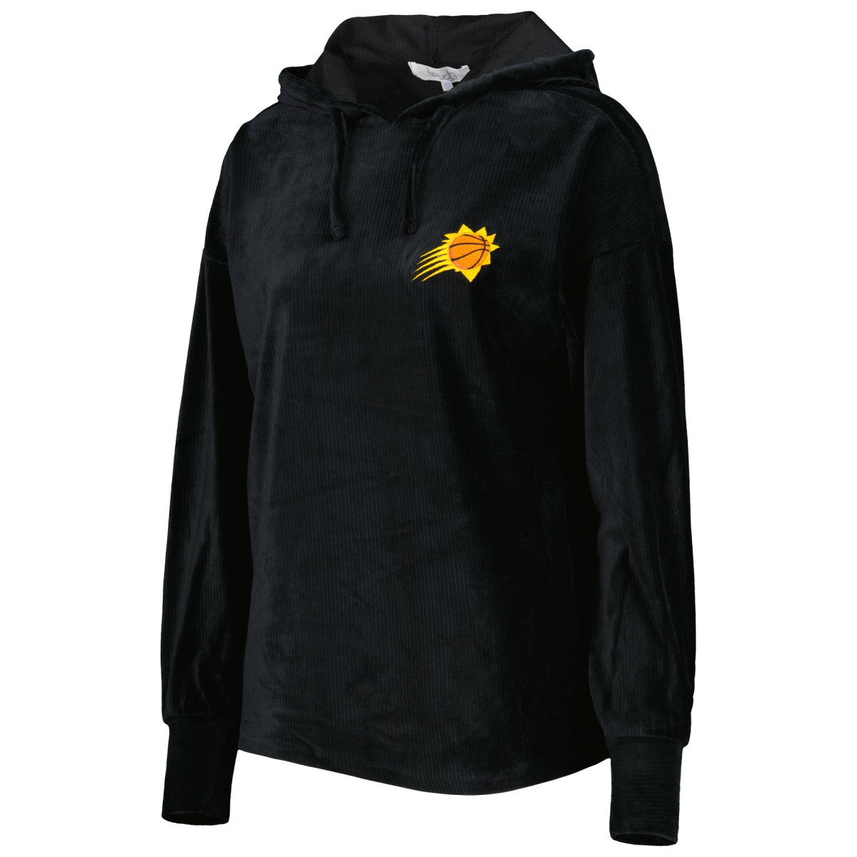 Phoenix Suns Touch Women's End Line Velour Pullover Hoodie Black - NBA