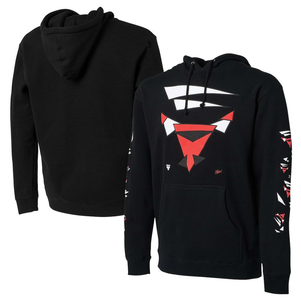 Chicago Bulls NBA x Naturel No Caller ID Pullover Hoodie Black - NBA
