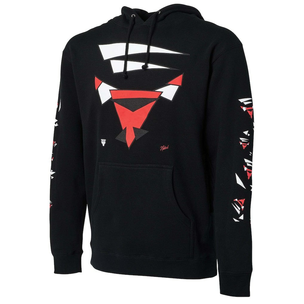 Chicago Bulls NBA x Naturel No Caller ID Pullover Hoodie Black - NBA