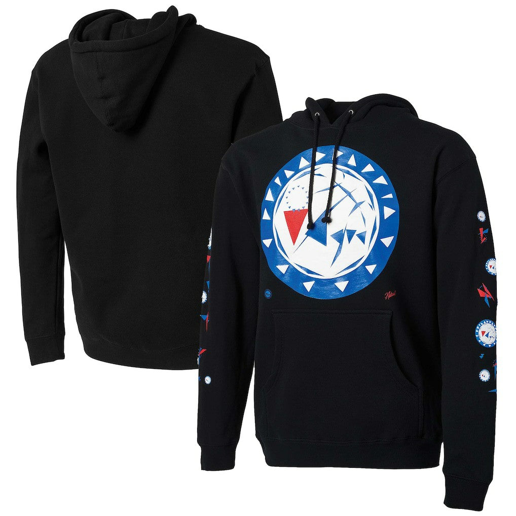 Philadelphia 76ers NBA x Naturel No Caller ID Pullover Hoodie Black - NBA