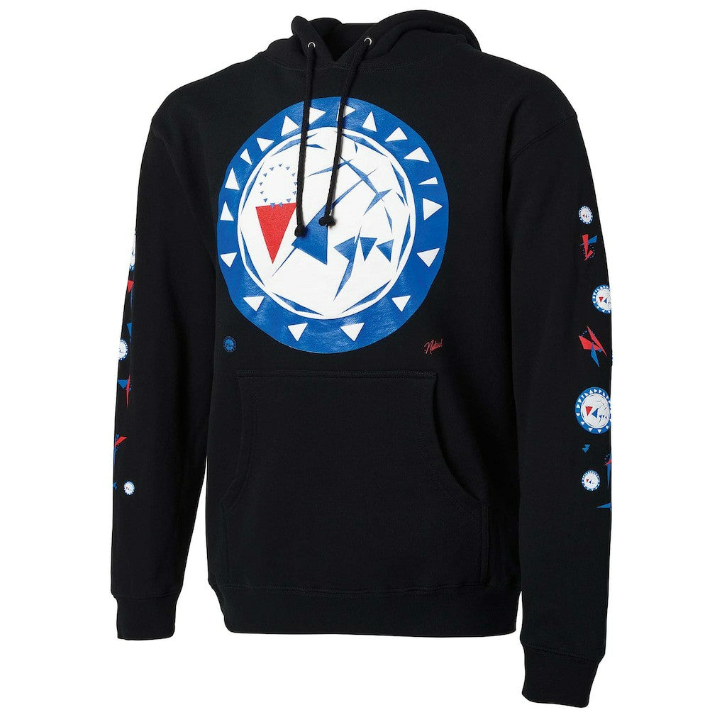 Philadelphia 76ers NBA x Naturel No Caller ID Pullover Hoodie Black - NBA