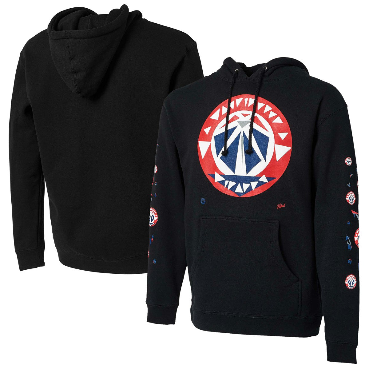 Washington Wizards NBA x Naturel No Caller ID Pullover Hoodie Black - NBA