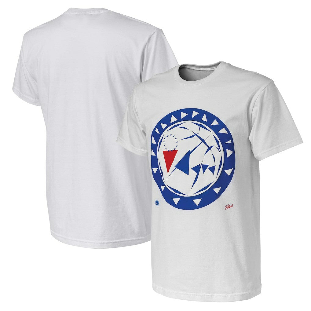 Philadelphia 76ers NBA x Naturel No Caller ID T-Shirt White - NBA