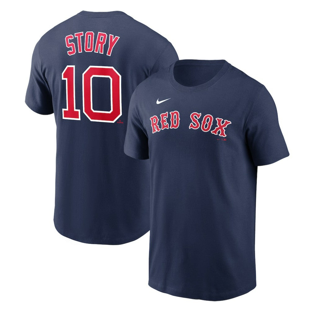 Trevor Story Boston Red Sox Nike Name & Number T-Shirt - MLB