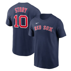 Trevor Story Boston Red Sox Nike Name & Number T-Shirt - MLB