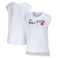 Boston Red Sox WEAR by Erin Andrews Women's Greetings From T-Shirt - MLB