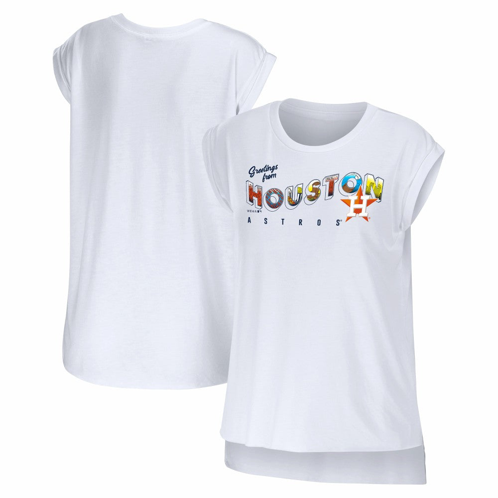 Houston Astros WEAR by Erin Andrews Women's Greetings From T-Shirt - MLB