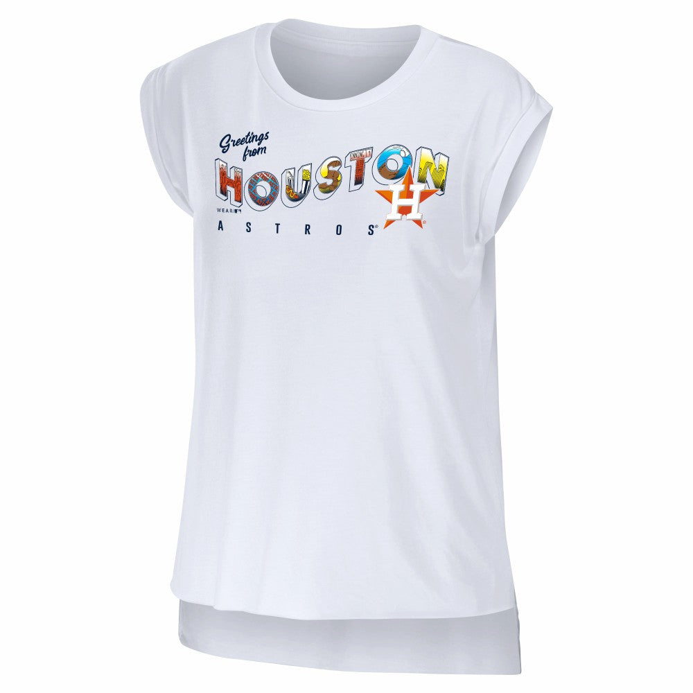 Houston Astros WEAR by Erin Andrews Women's Greetings From T-Shirt - MLB