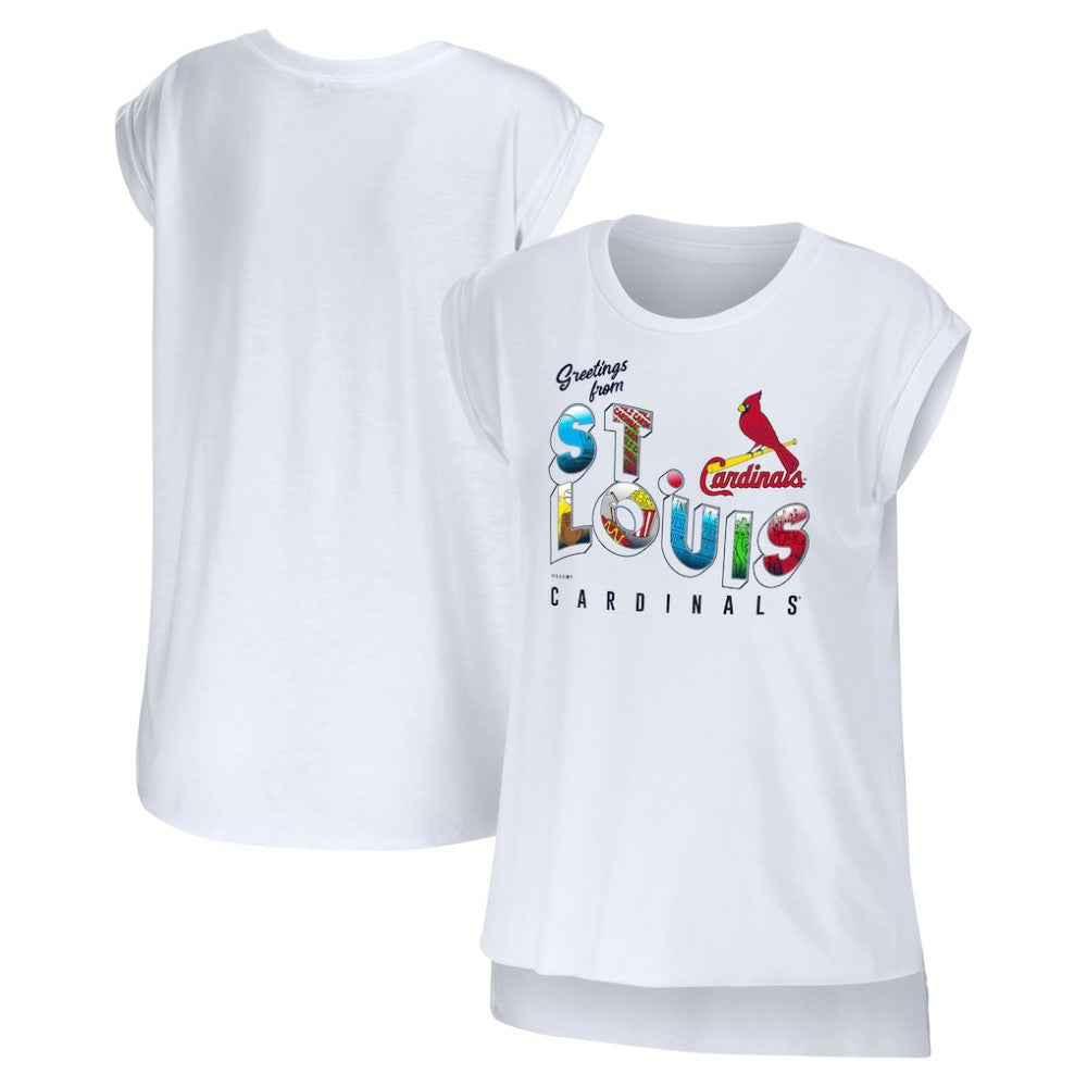 St. Louis Cardinals WEAR by Erin Andrews Women's Greetings From T-Shirt - MLB