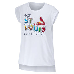 St. Louis Cardinals WEAR by Erin Andrews Women's Greetings From T-Shirt - MLB