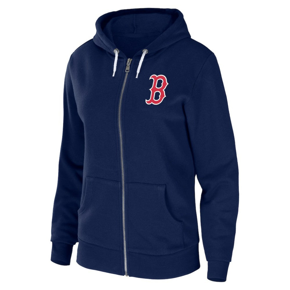 Boston Red Sox WEAR by Erin Andrews Women's Sponge Fleece Full-Zip Hoodie - MLB