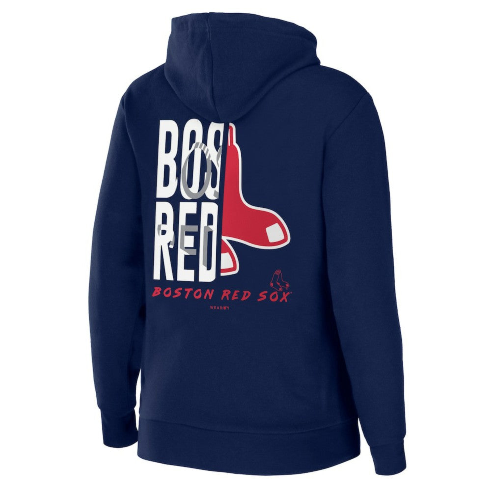 Boston Red Sox WEAR by Erin Andrews Women's Sponge Fleece Full-Zip Hoodie - MLB