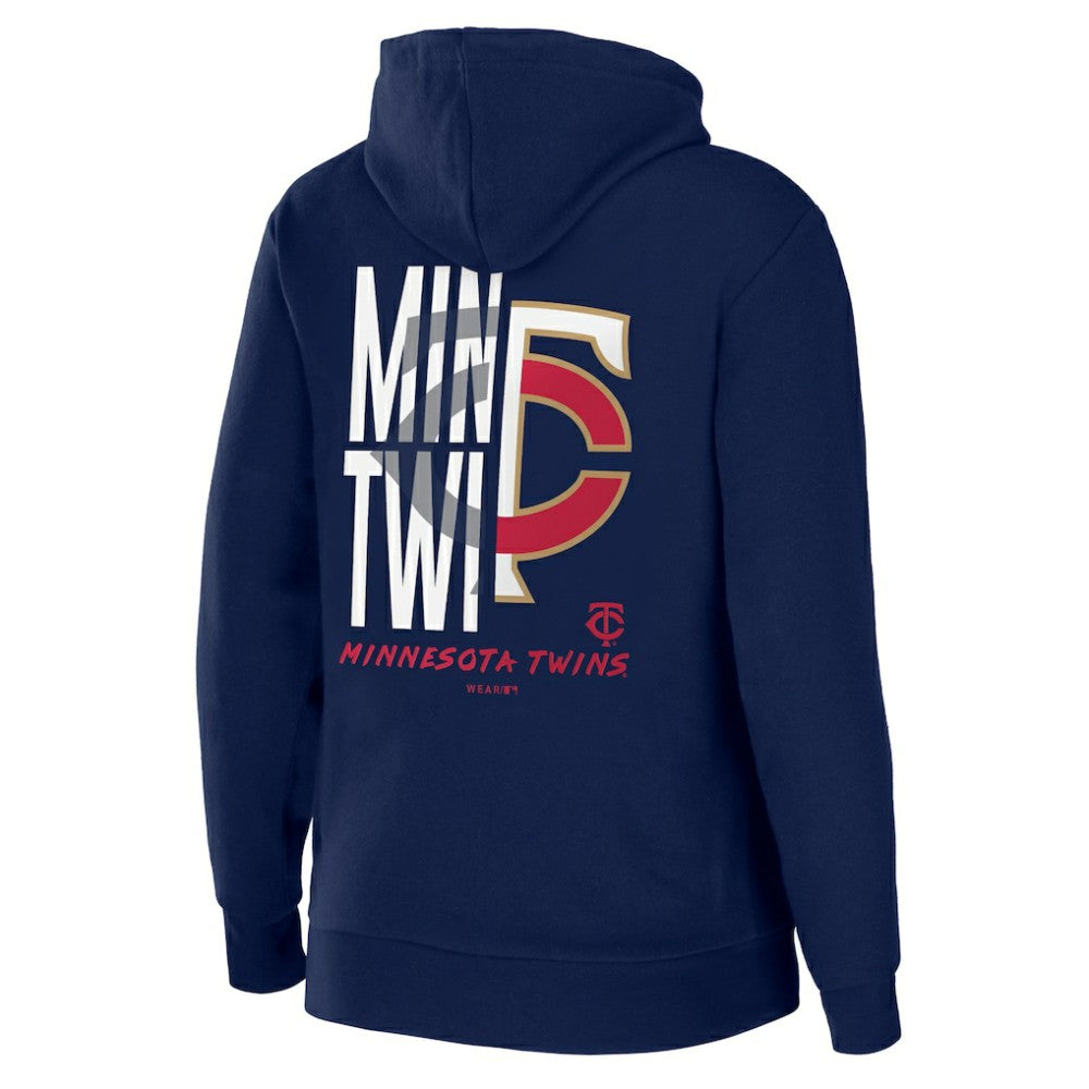 Minnesota Twins WEAR by Erin Andrews Women's Sponge Fleece Full-Zip Hoodie - MLB