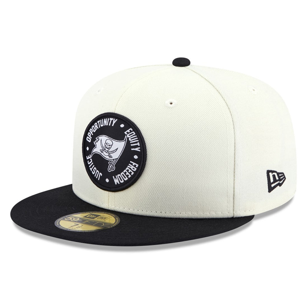 Tampa Bay Buccaneers New Era 2022 Inspire Change 59FIFTY Fitted Hat Cream/Black | NFL