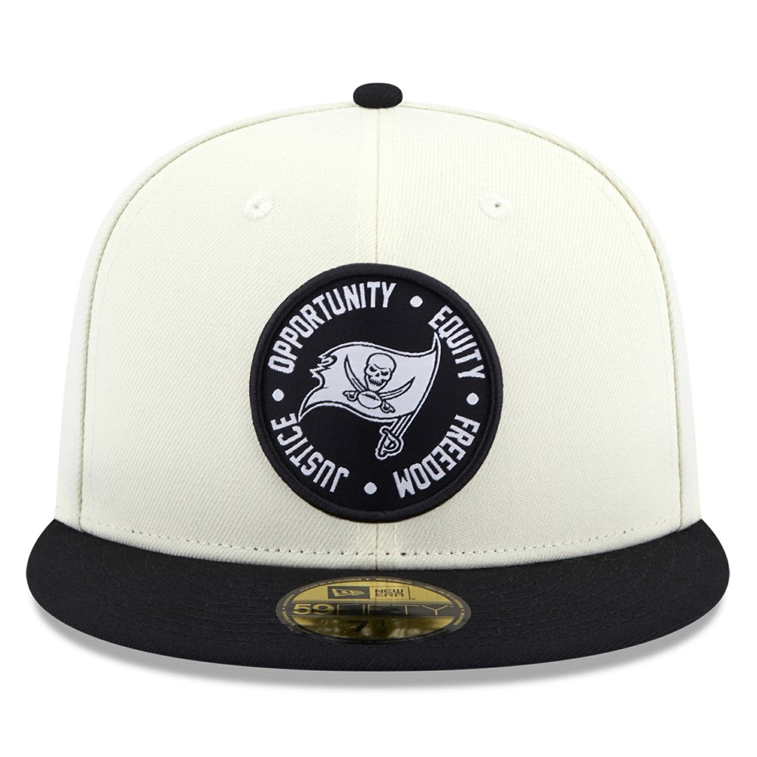Tampa Bay Buccaneers New Era 2022 Inspire Change 59FIFTY Fitted Hat Cream/Black | NFL