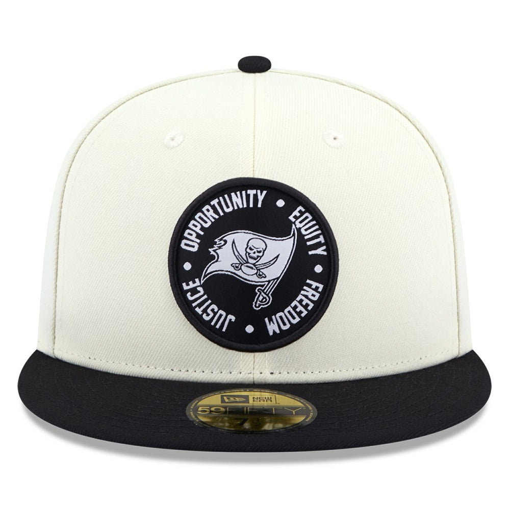 Tampa Bay Buccaneers New Era 2022 Inspire Change 59FIFTY Fitted Hat Cream/Black | NFL