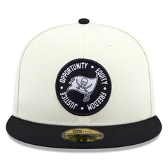Tampa Bay Buccaneers New Era 2022 Inspire Change 59FIFTY Fitted Hat Cream/Black | NFL