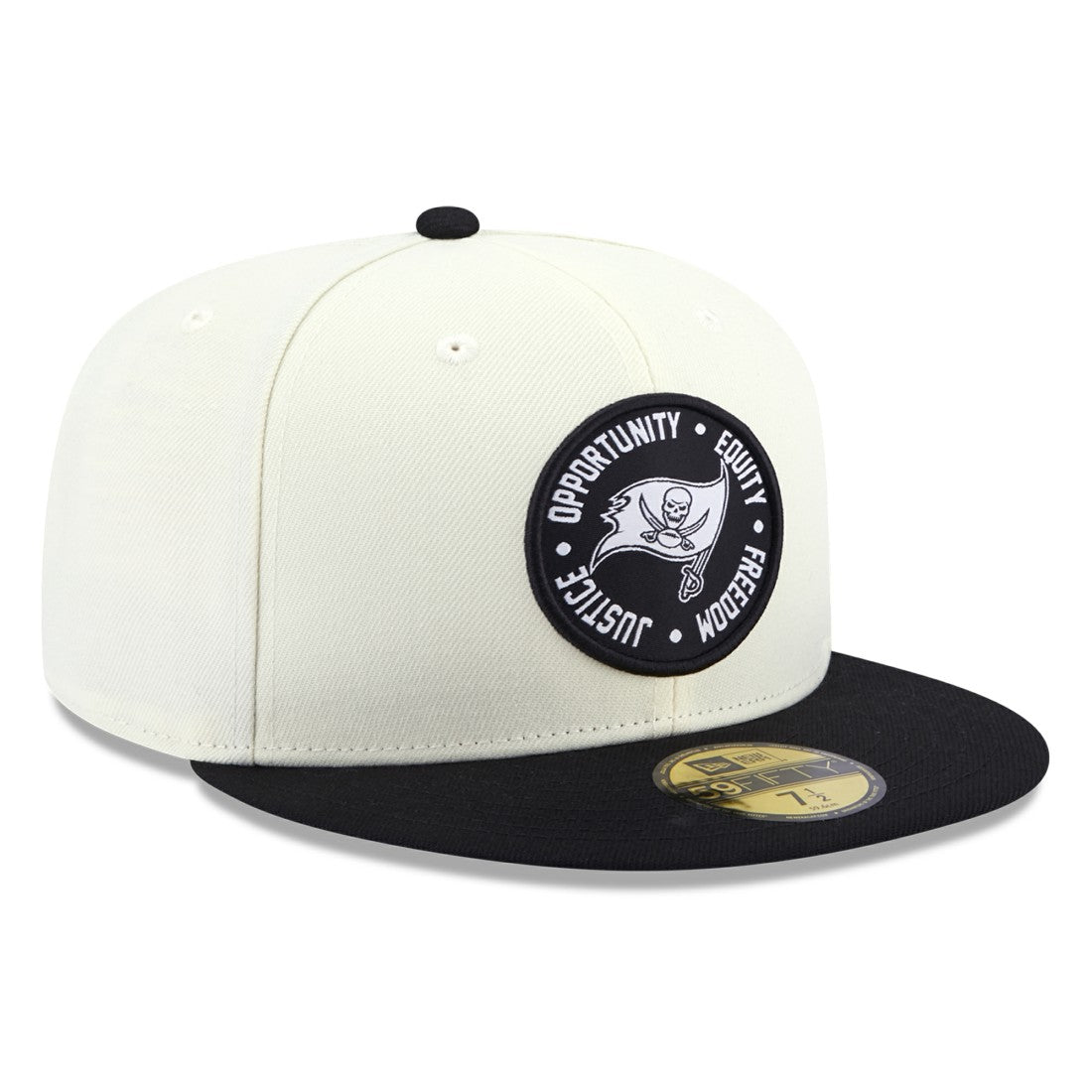 Tampa Bay Buccaneers New Era 2022 Inspire Change 59FIFTY Fitted Hat Cream/Black | NFL