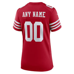 San Francisco 49ers Women's Game Custom Jersey Scarlet | Nike for Sale